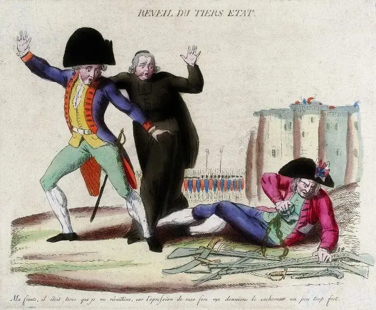 Le réveil du tiers état, se libérant de ses chaînes à la grande frayeur des puissants (1789)