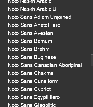 Polices Noto