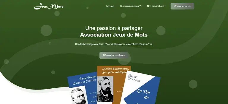 Aperçu de la page d'accueil du site jeux-de-mots.org